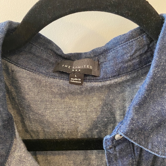 The Limited Denim Collared Top - Picture 2 of 3